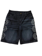 Speradik Rhinestone Denim Shorts